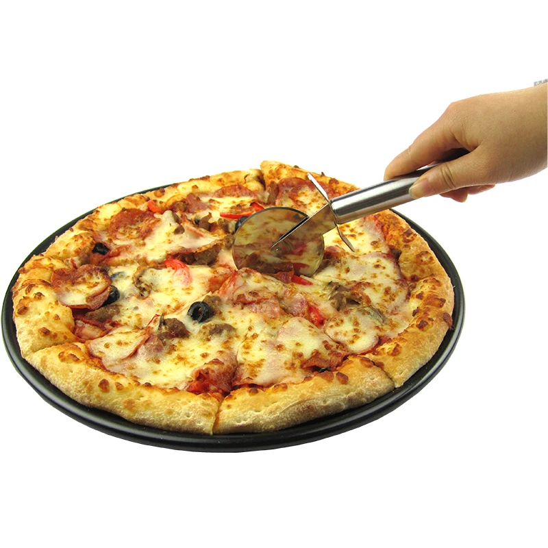 

2021 Wheels Cutter Dough Divider Side Pasta Knife Flexible Roller Blade Pizza Pastry Peeler Stainless Steel Bakeware Tools