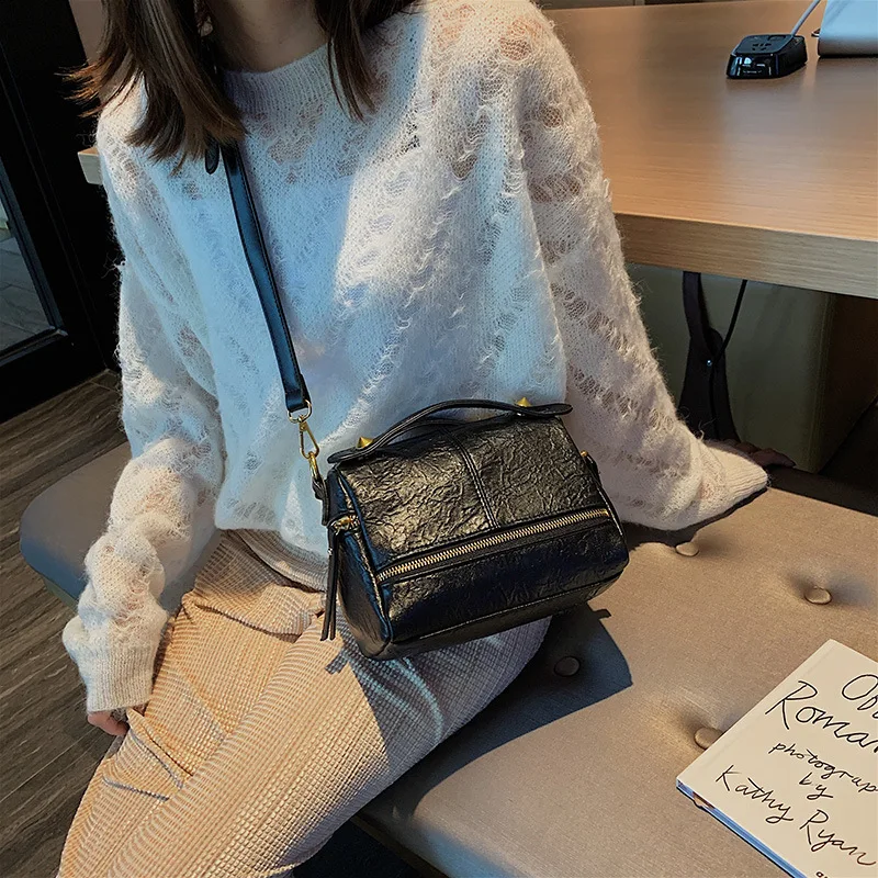 Женская сумка-Бостон в стиле ретро новинка 2019 сумка через плечо сумка-тоут