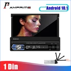 Автомагнитола AMPrime 7 '', GPS, 1Din, Android 10,1, Автомобильный мультимедийный проигрыватель, зеркальная связь, авто MP5, GPS, Bluetooth, USB, FM, AUX, радио