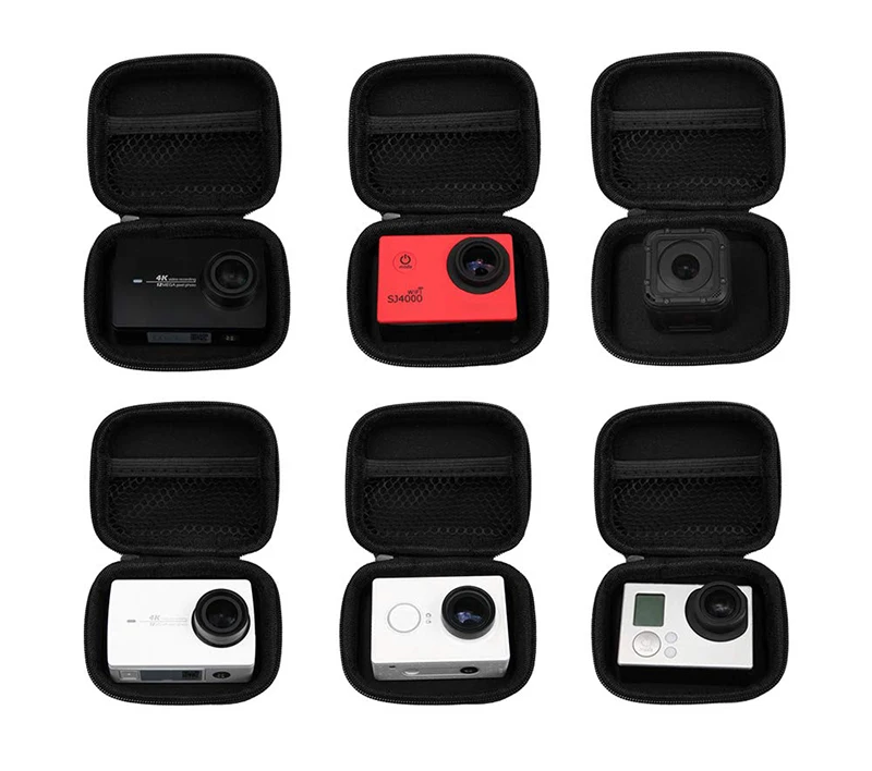Портативный мини EVA Box сумка чехол для GoPro Hero 8 7 6 5 4 Session Yi 4K Sjcam Eken DJI Osmo Экшн-камера для Go Pro 8 аксессуар