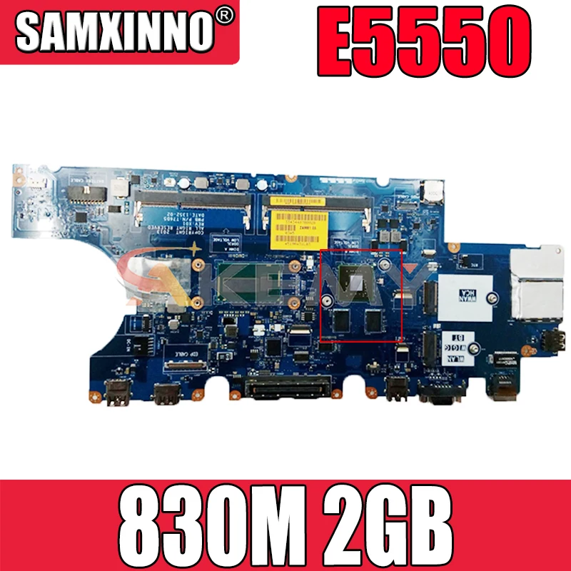 

Akemy 830 м 2 ГБ для ноутбука Dell Latitude E5550 Материнская плата ноутбука ZAM81 LA-A913P CN-0D1D9C D1D9C T76D5 материнская плата 100% тестирование