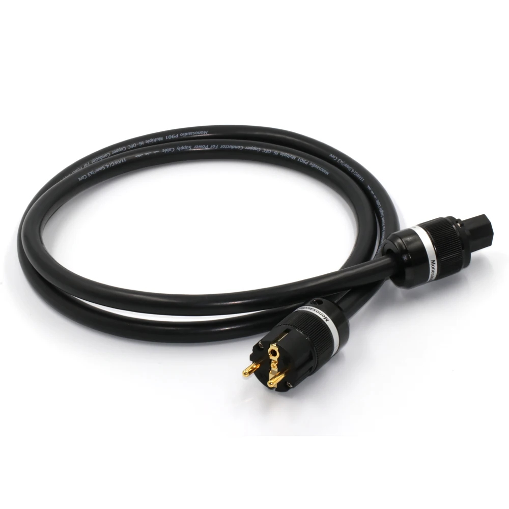 Monosaudio P901 многократный Hi OFC медный проводник Европейский кабель питания ЕС Версия