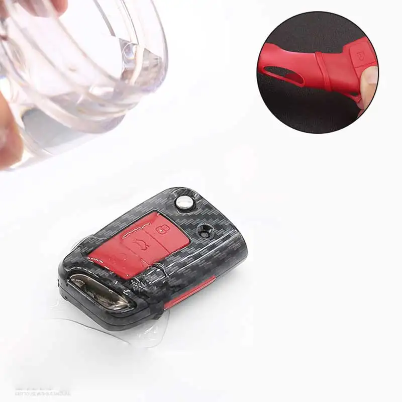 Чехол для ключа из АБС-пластика VW Volkswagen Golf 4 5 6 Passat B5 B6 Skoda Superb Octavia Fabia SEAT Ibiza Bora Jetta POLO