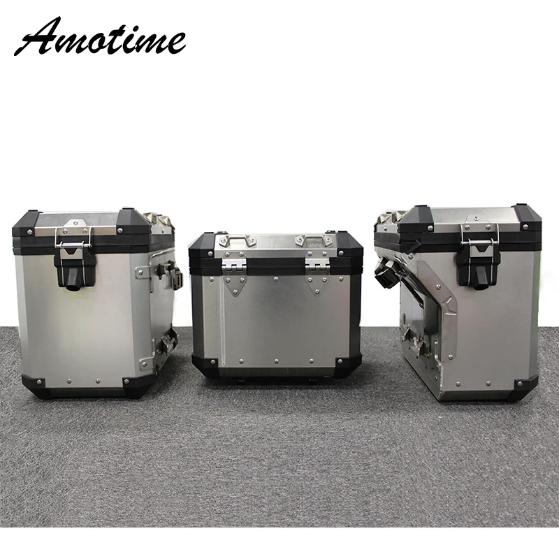 Для BMW R1200GS R1250GS LC Pannier боковые и верхние коробки с полками из нержавеющей стали для