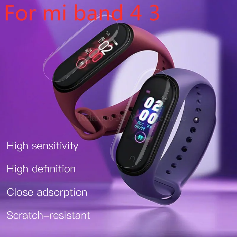 

Mi Band 4 Screen Protector Film For Xiaomi Mi Band 3 2 Smart Wristband MiBand 4 miband4 Bracelet Films Not Tempered Glass