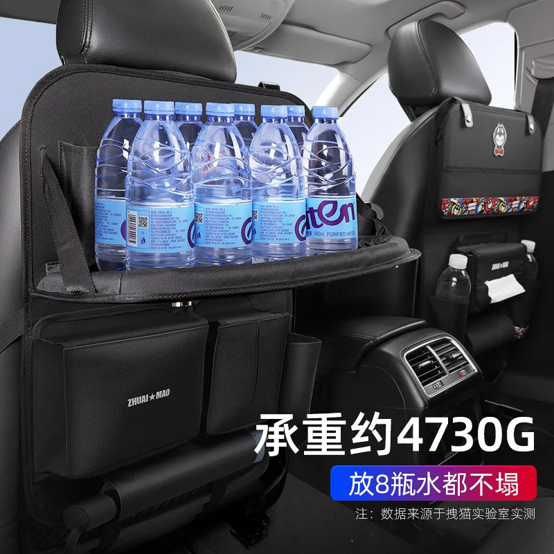 Продажа Нейлоновая сумка Оксфорд + из искусственной кожи, многофункциональный автомобильный органайзер для спинки сиденья, подвесная сумка с держа...