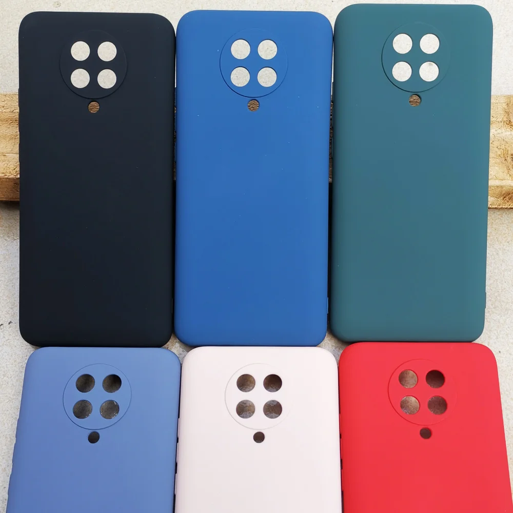 Жидкий матовый Силиконовый чехол для Poco F2 Pro Redmi K30 Zoom мягкий резиновый защитный