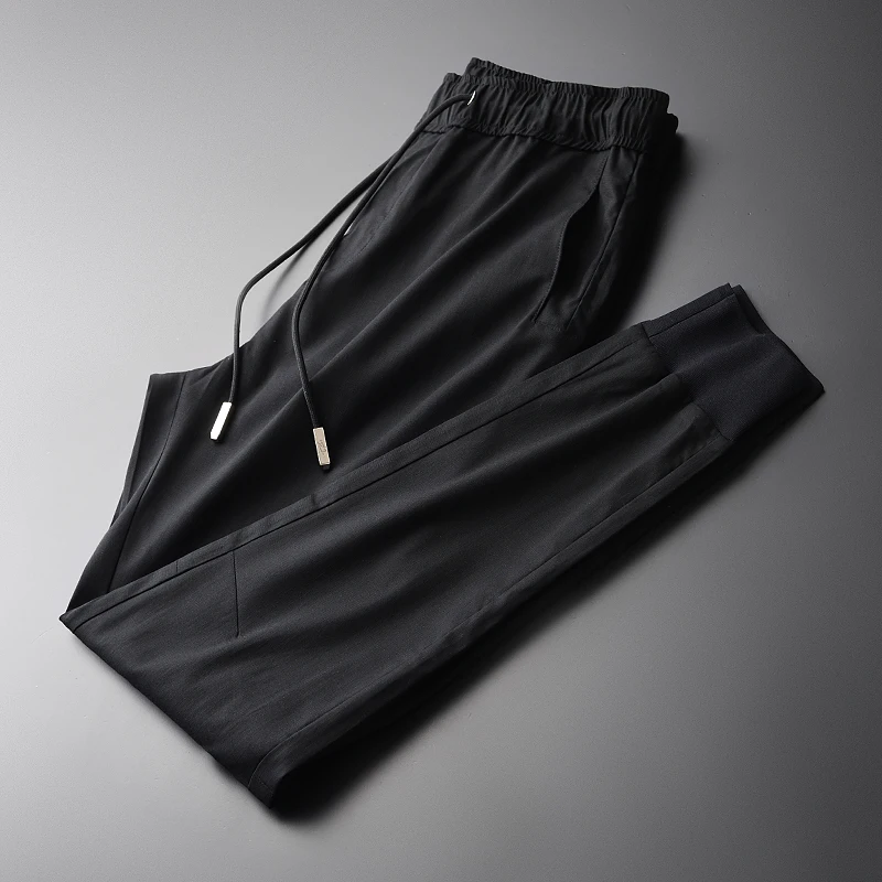 

Большие размеры; Tencel 3XL 4XL; Модные летние мужские брюки длиной до щиколотки; Высокое качество; Облегающие повседневные мужские брюки