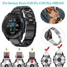 Легкий ремешок для наручных часов Fenix6X из титанового сплава, быстросъемный браслет для Garmin Fenix 5 5X Plus6 6X Pro 3HRInstinct, 22 26 мм