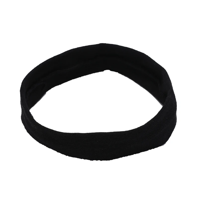 

Black Mens Head Band Hair Band Sweat Sweatband Womens Elastic Stretch Sports Yoga Gym Stretch Headbandband