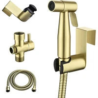 304 golden stainless steel spray gun flusher brushed gold bidet fart device bathroom spray gun set hardware bathroom accessories