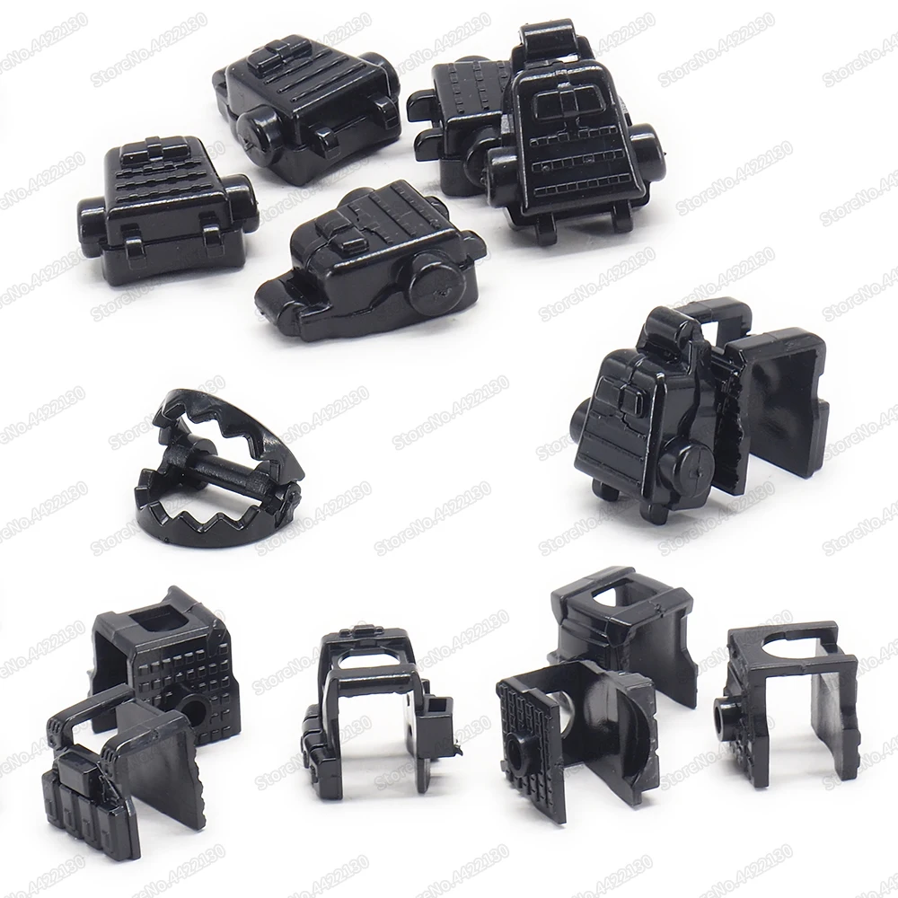 Снаряжение фигурки рюкзак комплект брони военные строительные блоки ww2