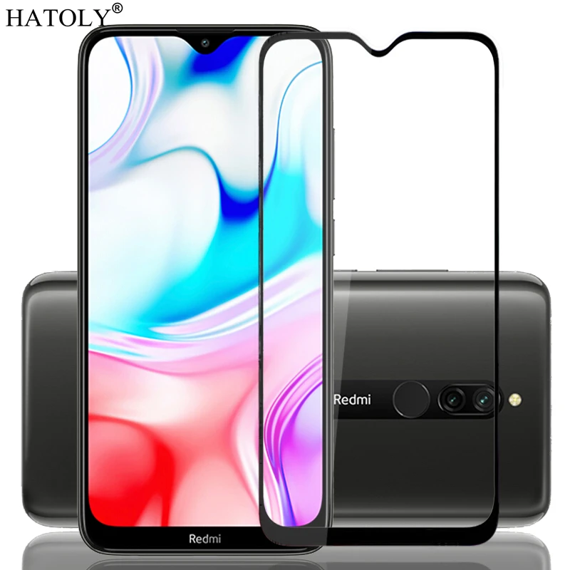 

Glass on Redmi 8 Tempered Glass For Xiaomi Redmi 8 HD Phone Screen Protector Full Glue Coverage For Xiaomi Redmi 8 Glass 6.22"