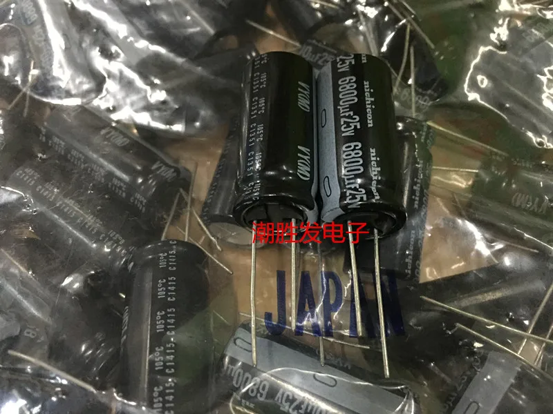 10 шт./20 шт. NICHICON VY 25V6800UF 16x35 5 мм алюминиевый электролитический конденсатор vy 6800