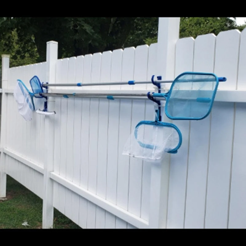 

2 предмета открытый плавательный бассейн чистящие средства хранения вешалка крючок для дома и сада прочный Пластик держатель многоцелевой ...