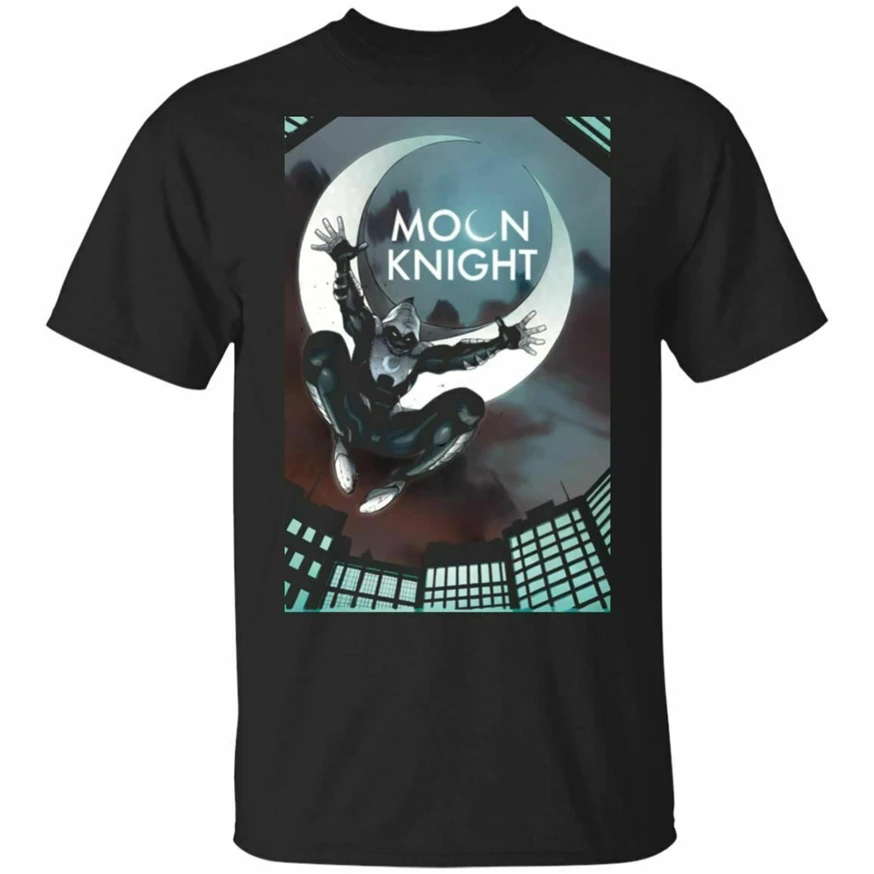 Футболка Marvel Moon Knight футболка Fan Star Night с коротким рукавом S 5Xl летняя стильная