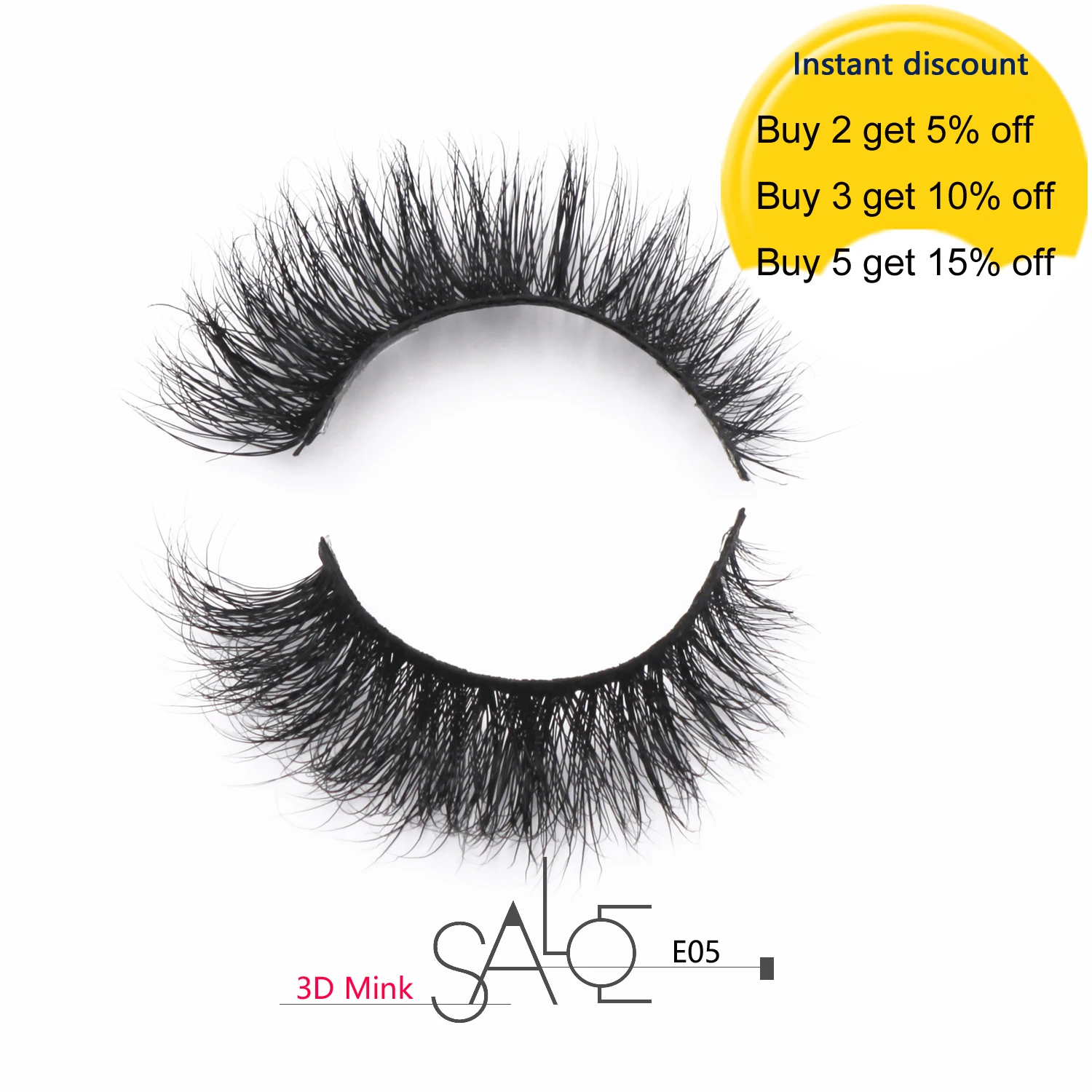 3D накладные ресницы из норки эффектные многоразовые ручной работы густые