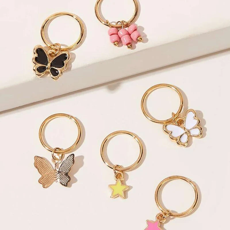 

6pcs Butterfly DIY Hair Accessories Hair Clip for Women Street Braid Trend Headdress Girls Hairpins Hair Accessories