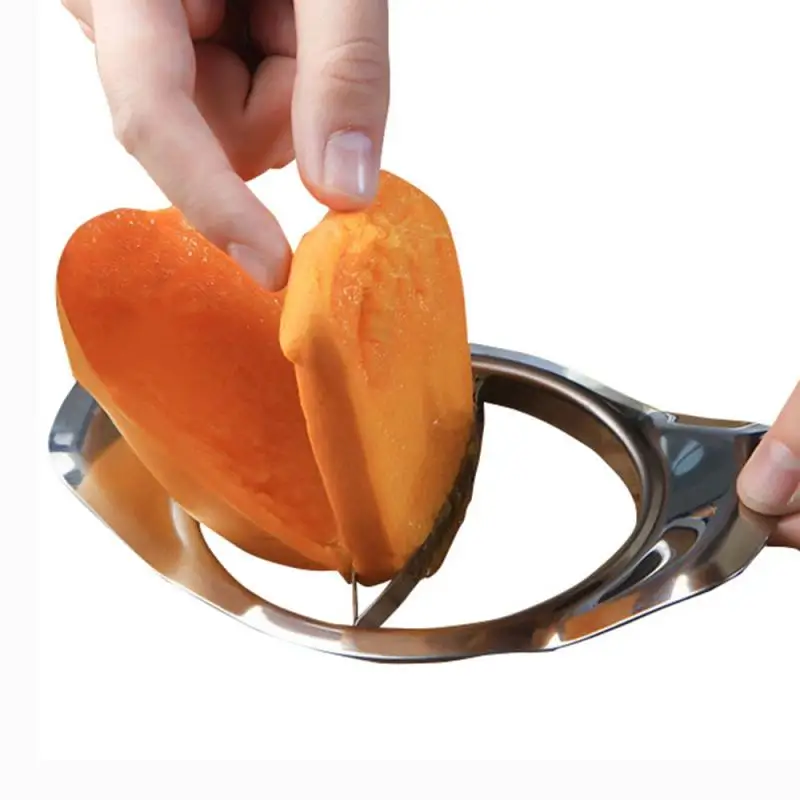 Mango сплиттер Нержавеющая сталь манго фрезы Нож для удаления сердцевины и