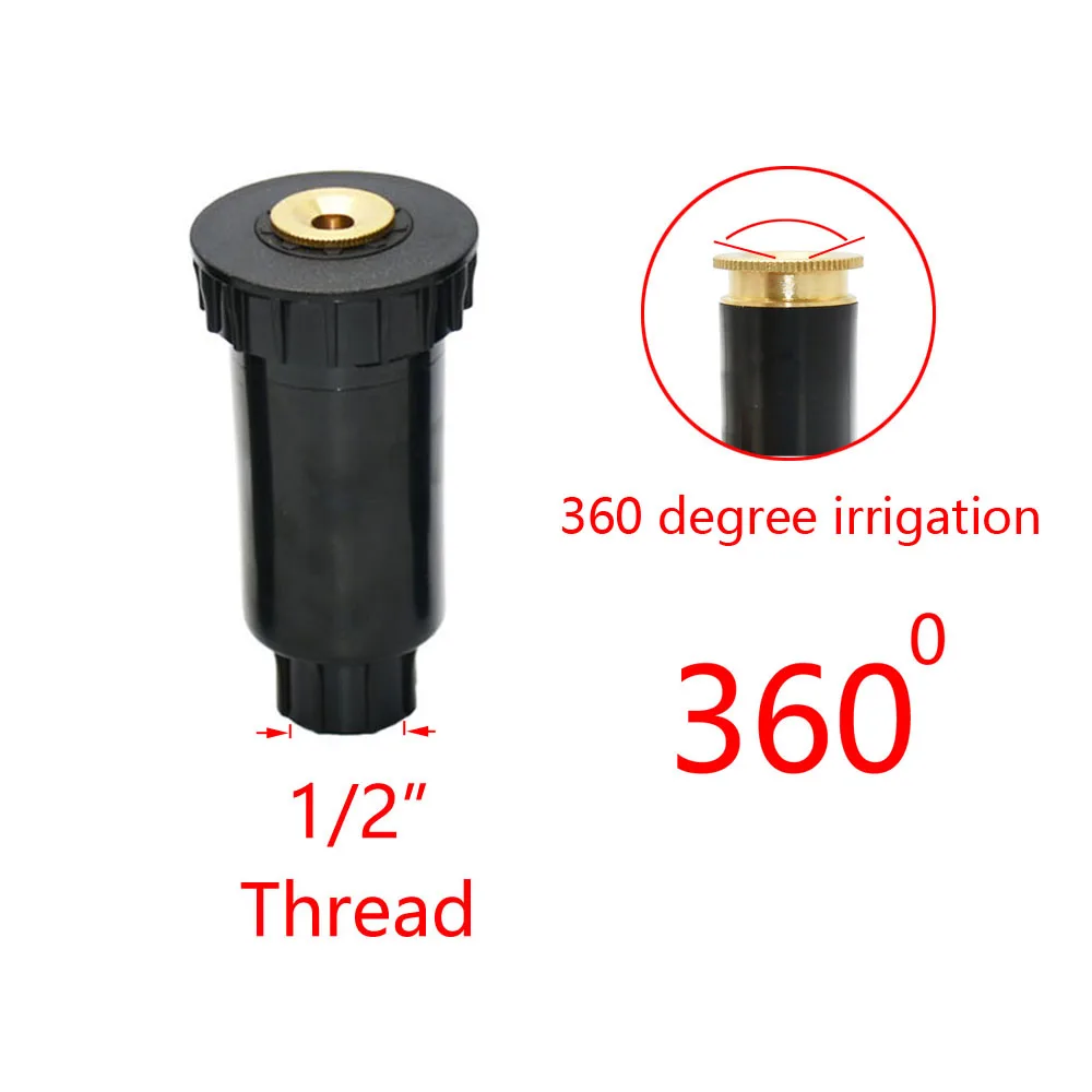 Garden Lawn Popup Sprinkler 90/180/360 Degree Irrigation Sprinkler Farm Refraction Nozzle For Watering & Irrigation images - 6