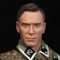 16 wwii series estonian division radio soldier male head sculpture fit 12 action figure bodys