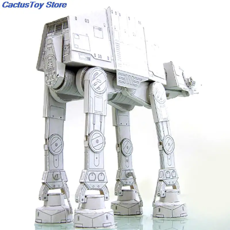 Бронебойный ходунок AT-AT длина 20 см 3D бумажная модель бумажные игрушки для