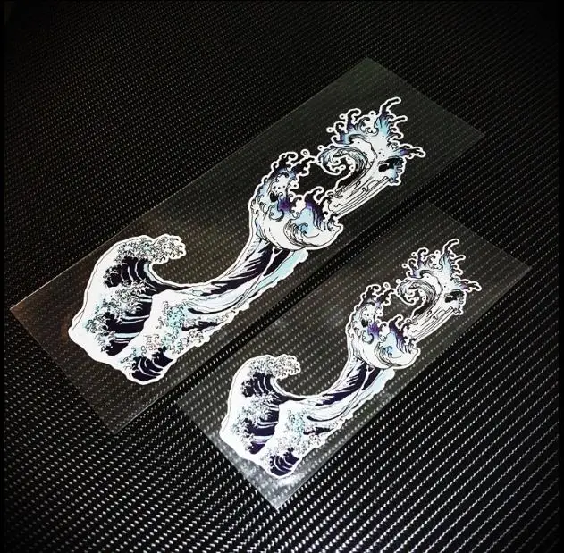 Великолепная волна от Kanagawa Япония фотосессия JDM Мотогонки светоотражающие