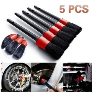 Пластиковая круглая щетка для парикмахерской, щетка для щелей, щетка для автомобиля, 5 комплектов