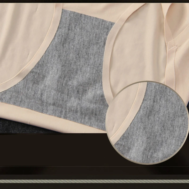 Нижнее белье бесшовные Большие размеры женские трусики короткие шелковистые 3