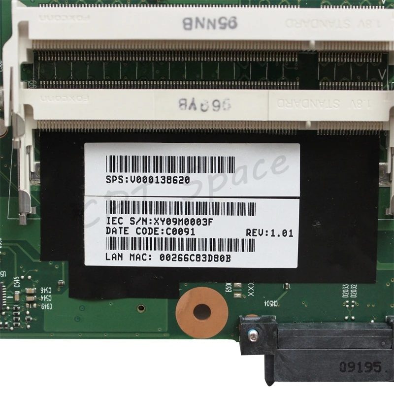 L300 материнская плата с бесплатным процессором GL40 для Toshiba L300 L305 L350 материнская плата для ноутбука 6050A2264901-MB-A02 V000138620 протестирована в целости и сохранности