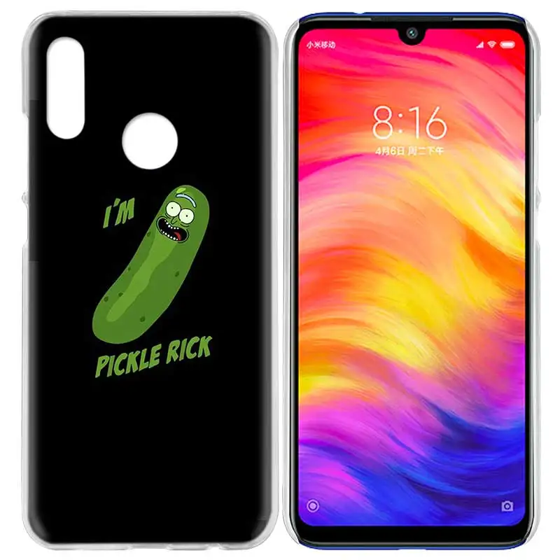 08 Чехол для Xiaomi Redmi Note 7 7A фотоаппаратов моментальной печати 7S 6 6A 5 Y3 K20 mi 8 до 9 лет CC9 CC9E A1 A2 A3 играть F1 Lite Pro Plus Рик и Морти Pickle Ric - Цвет: 08