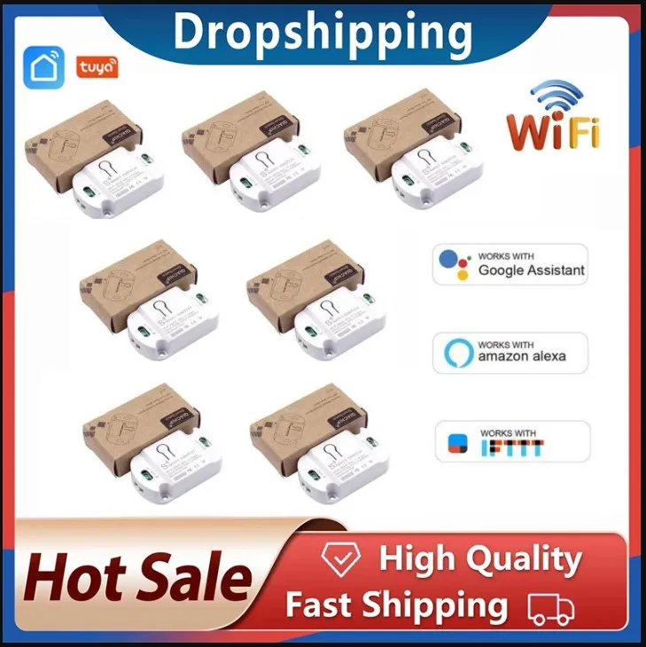 2021 NEW Tuya APP 10A/16A Wifi Smart Switch Timer Wireless Switches Smart Home Automation Compatible With Alexa Google Home
