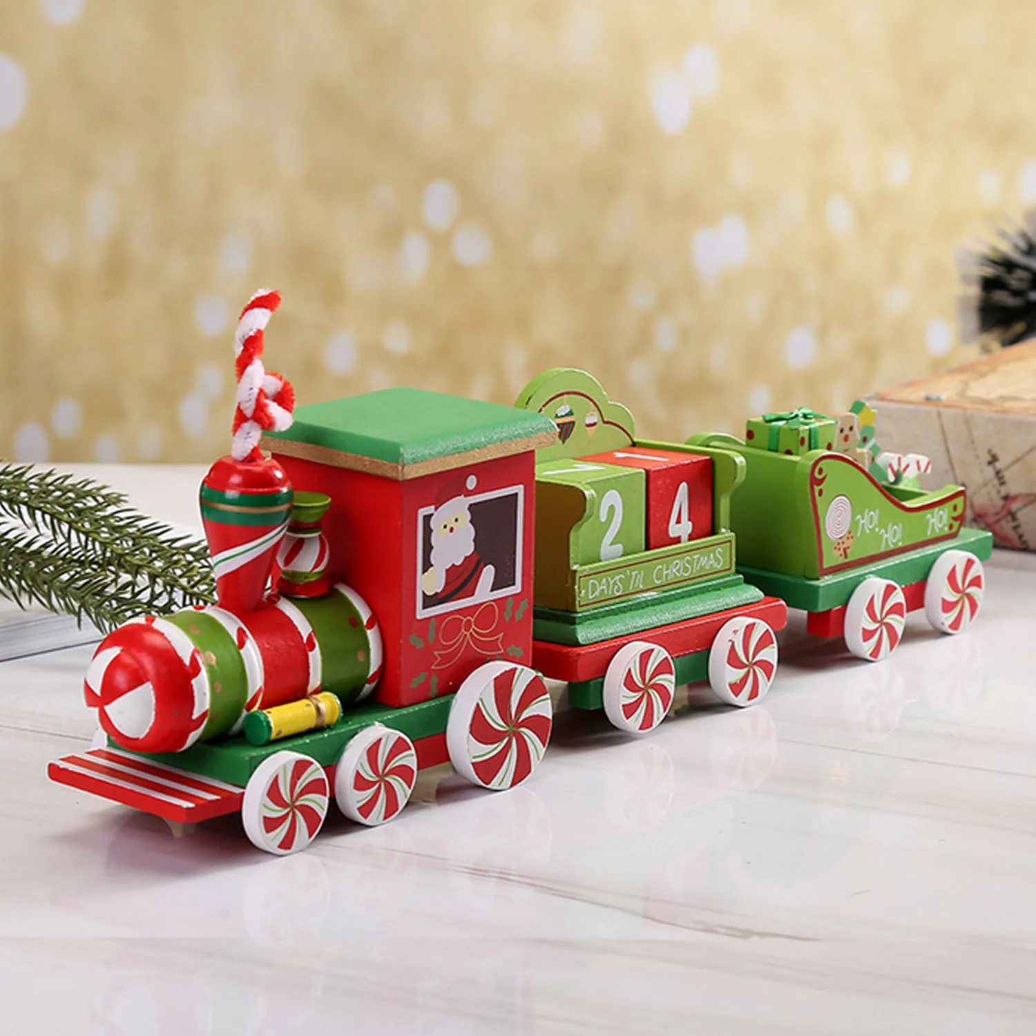 Деревянный календарь с обратным отсчетом и съемными кубиками | Дом сад