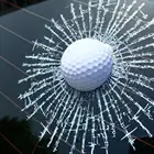 Забавный 3D мяч для гольфа, популярное окно, наклейка для автомобиля, украшение для BMW Benz Honda ToyotaHyundai