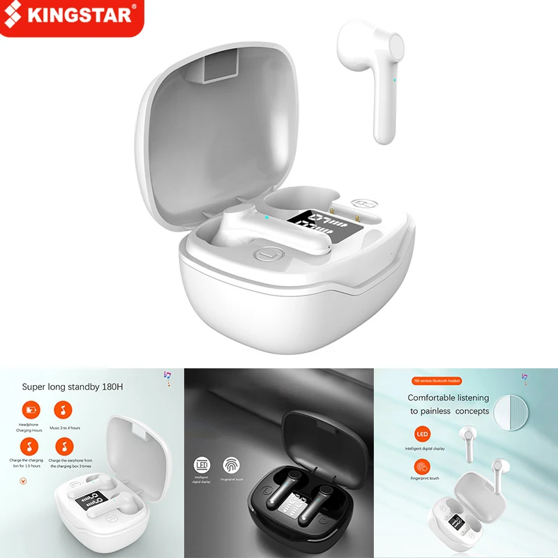 

TWS-наушники KINGSTAR с поддержкой Bluetooth и функцией шумоподавления