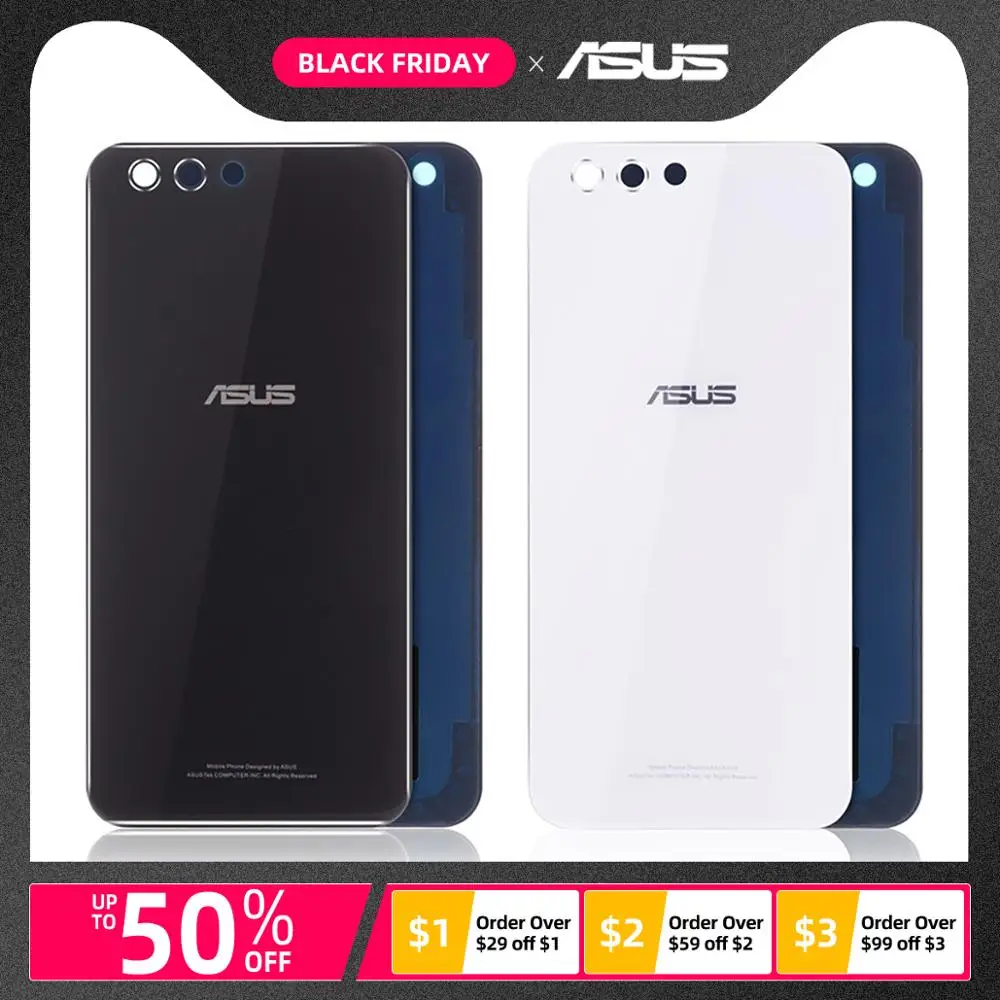 Задняя крышка для ASUS Zenfone 4 ZE554ML сборка ZE554ML на батарею черный белый