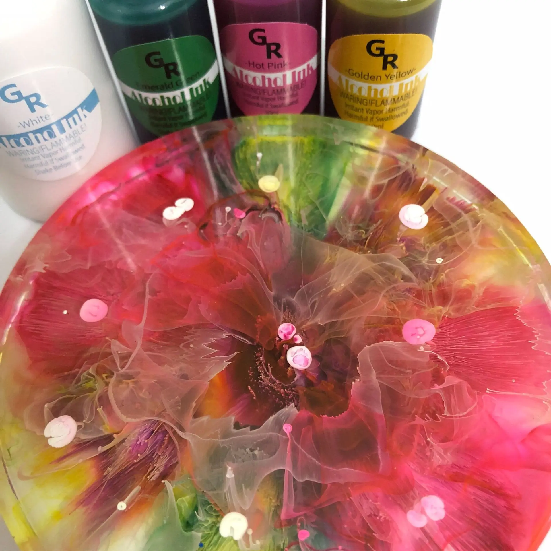 

Alcohol Ink Set 25 Bottles Vibrant Colors High Concentrated bloom Ink Epoxy Resin Paint Colour Dye Petri Dish Making