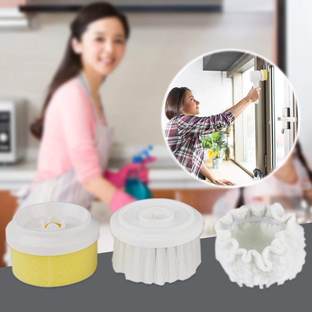 5 в 1 ручная электрическая чистящая щетка 3 режима мытья для кухни ванной комнаты и