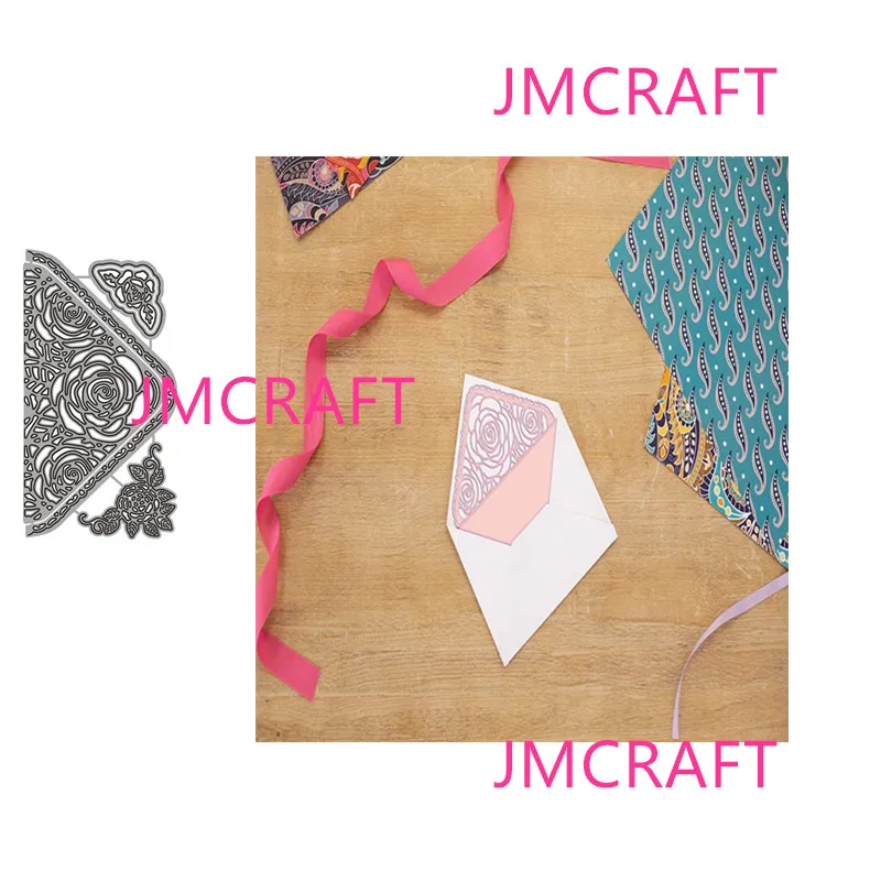 

JMCRAFT Новые Треугольные кружевные Угловые конверты #1 металлические Вырубные штампы «сделай сам» Скрапбукинг ручная работа бумажные крафтов...