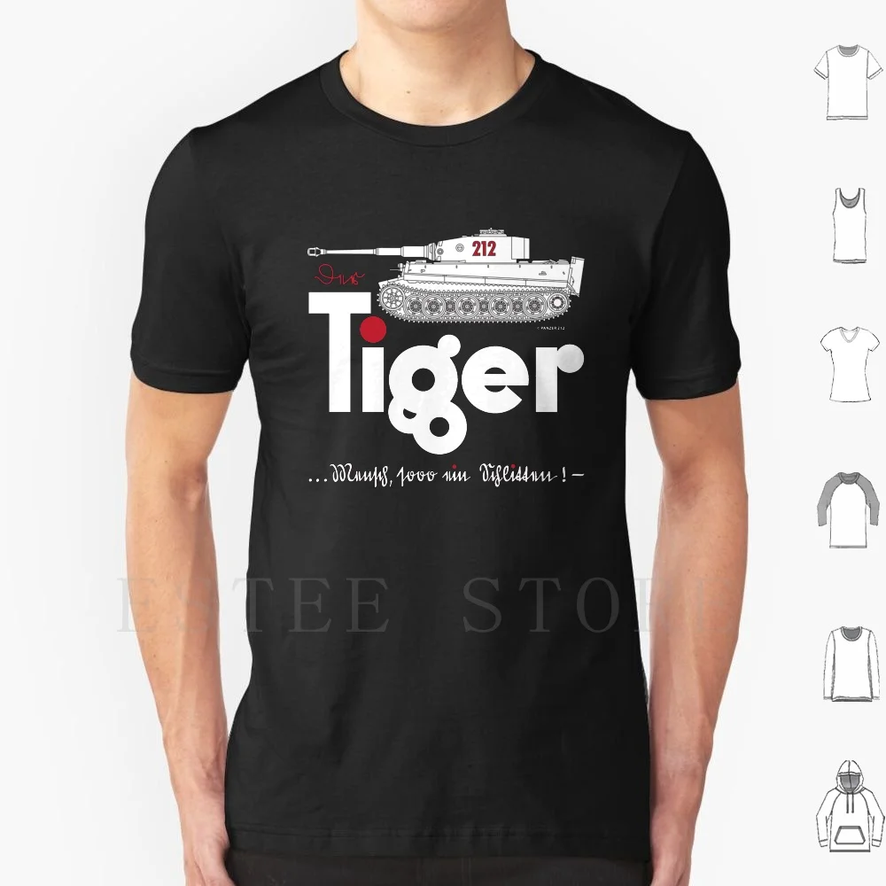 

Tiger Tank T Shirt Diy Big Size 100% Cotton Tiger Tank Fibel Wwii Panzer Panther Kingtiger Manual Transmission Iv Achtung Armor