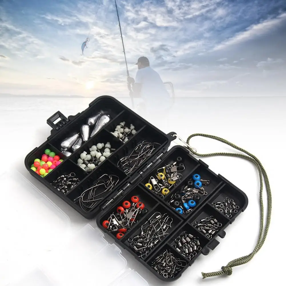 

Portable Easy to Carry Connector Swivel Crank Hook Bean Sinker Accessory for Fishing