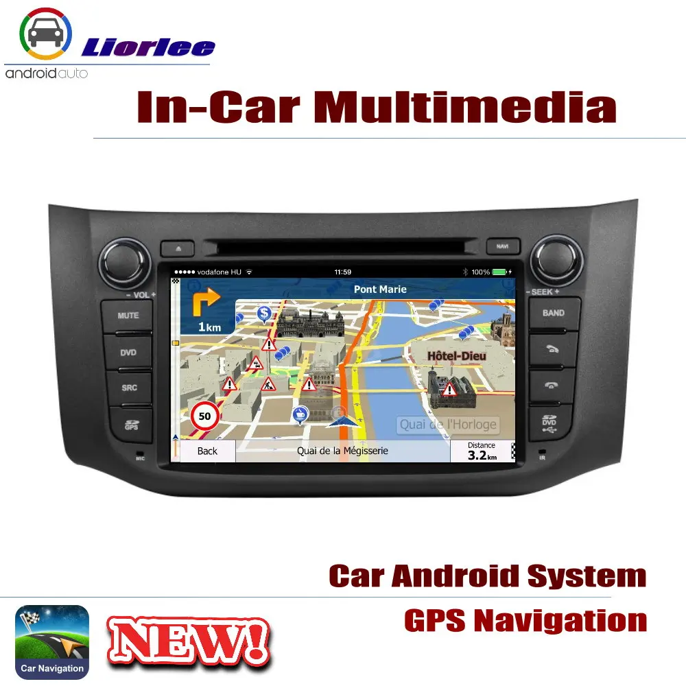 Автомобильный DVD-плеер GPS-навигация для Nissan Sylphy (B17) 2012-2019 Автомобильная