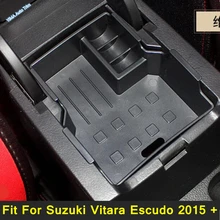 Lapetus Central Container Box Storage Box Phone Tray Accessory Cover Kit Fit For Suzuki Vitara Escudo 2015 - 2021 Plastic