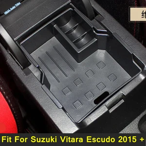 lapetus central container box storage box phone tray accessory cover kit fit for suzuki vitara escudo 2015 2021 plastic free global shipping