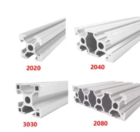 2020 2040 3030 2080 aluminum profile 100 200 300 350 400 450 500 550 600 mm linear rail extrusion extrusion cnc 3d printer parts