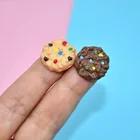 20 шт., кавайные цветные печенья из смолы, печенье с плоским основанием, кабошон, аксессуары для скрапбукинга, украшения для телефона, украшения 18 мм
