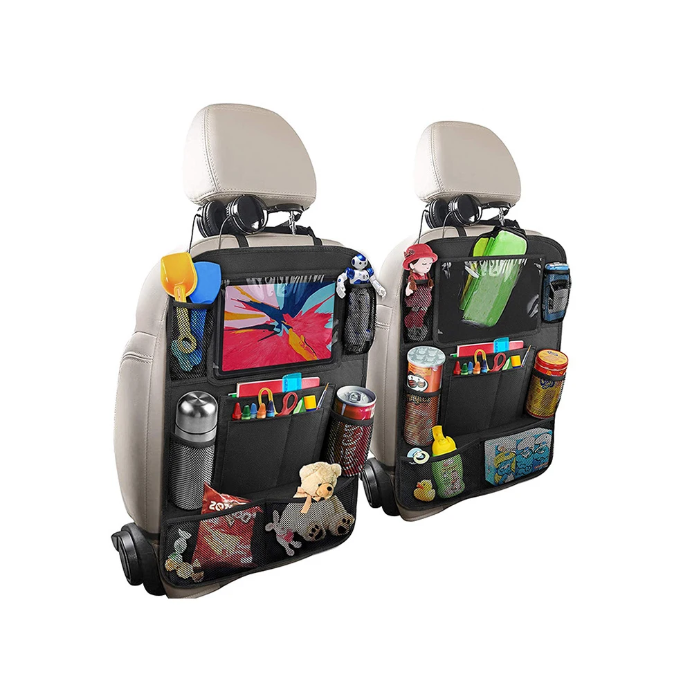 

Car Front Seat Back Kids Organizer Storage Bag For Peugeot 206 cc 205 207 208 301 307 308 406 407 3008 508 405 2008 5008 505