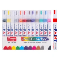 paint pens paint markers never fade quick dry and permanent oil based waterproof set for rocks painting wood fabric plastic