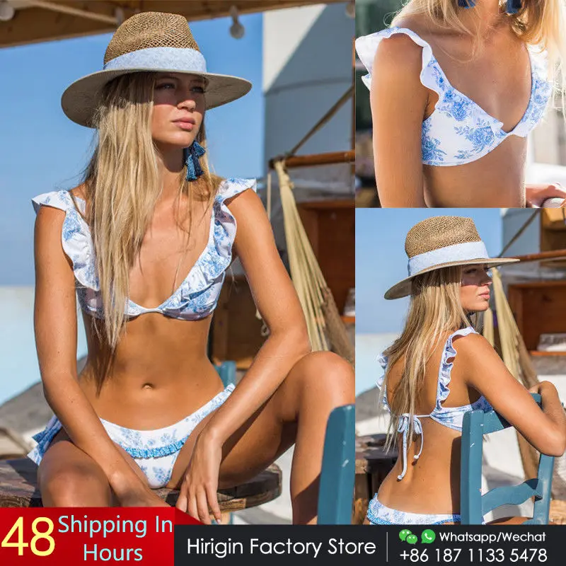 Hirigin женский купальник комплект бикини с пуш ап и лестницей летние бандажные