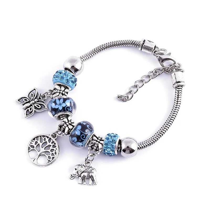 Женский браслет с подвеской в виде бабочки богемные оригинальные браслеты